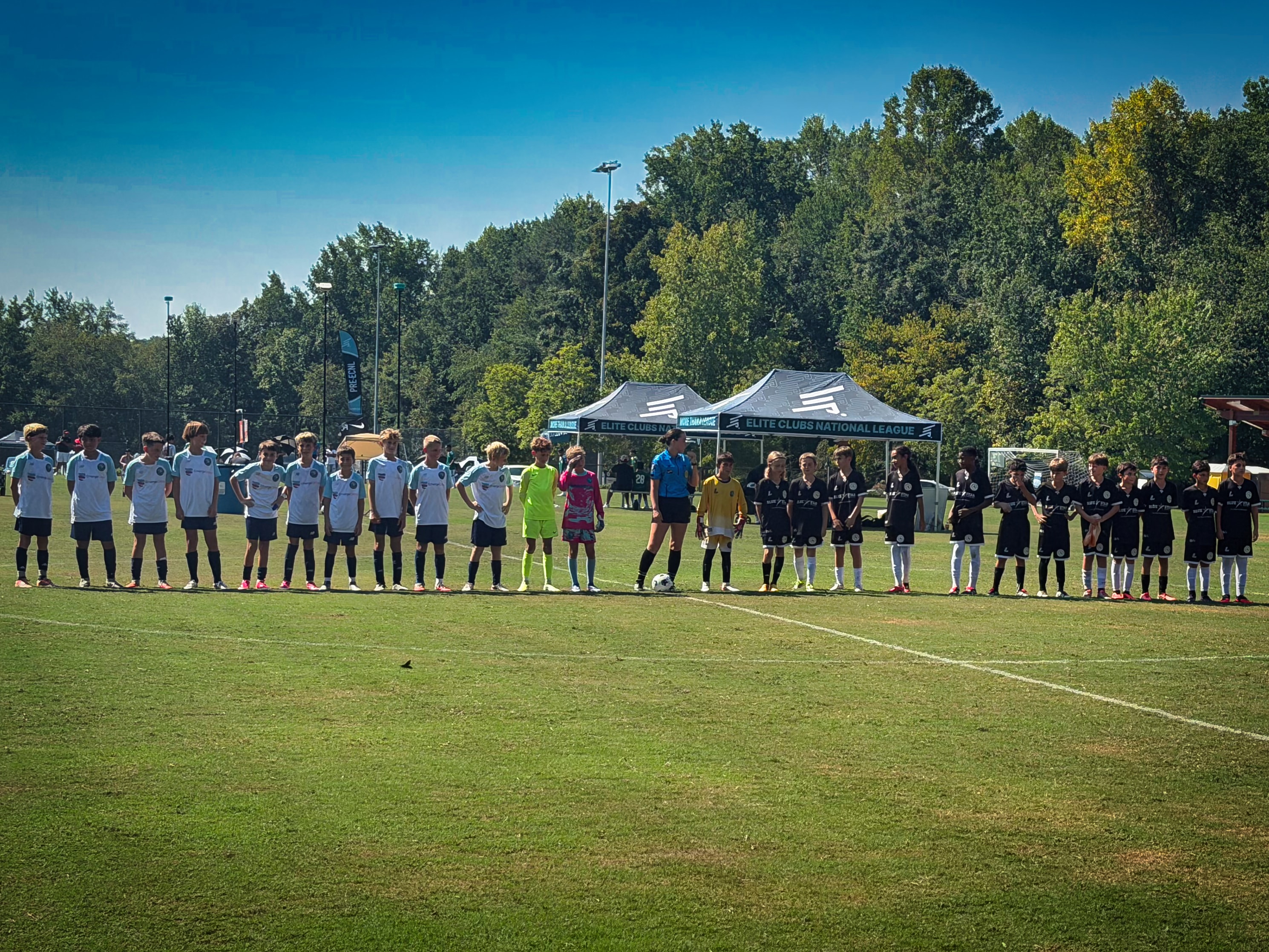 Teams lined up at ECNL tournament