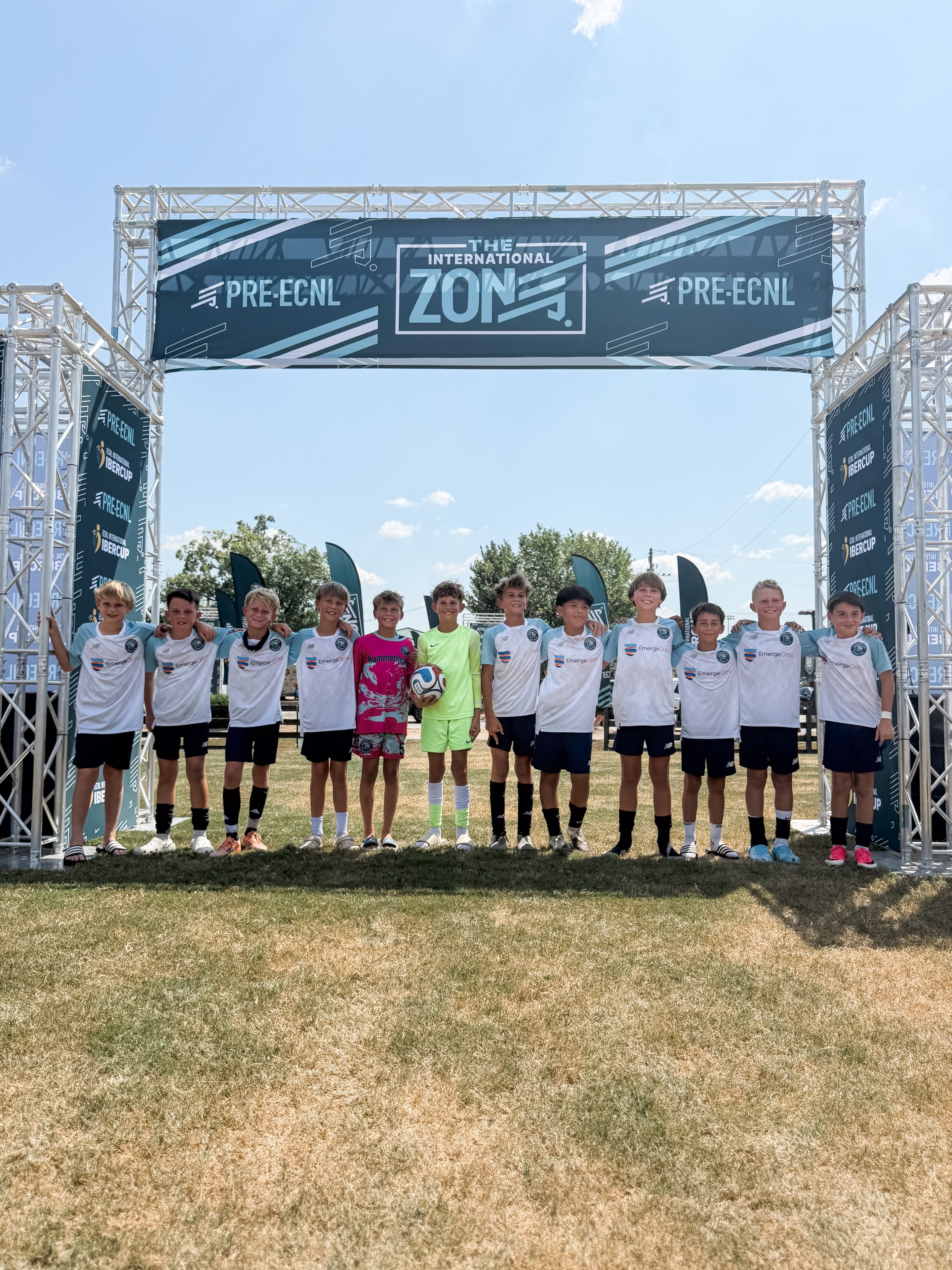 Team at The International Zone Pre-ECNL tournament